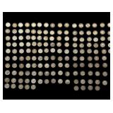 120 U.S. Dimes, Mixed Dates, 1916-1964