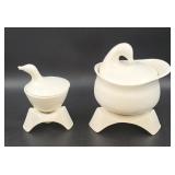 Ceramic Goose Covered Dishes