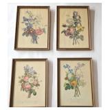 Four French Floral Prints by J.L. Prevost