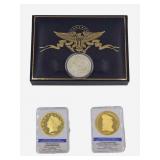 Gold Eagle Replicas & 1921 Morgan Silver Dollar