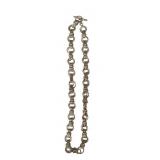 Sterling Link Necklace w/ Toggle Clasp