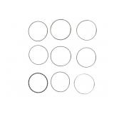 Nine Sterling Silver Bangles w/ Varied Designs