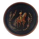 16' Hand Painted Early American Wooden Tray