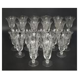Tiffin Cherokee Rose Stemware - 21 pieces