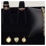 Child's Rings & Locket Including 10k