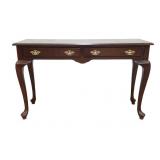 Mahogany Console Table w/ Two Drawers