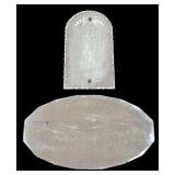 Two Art Deco Beveled & Etched Mirrors