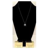 20' Sterling Necklace with Pearl Circle Pendant