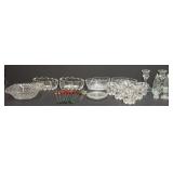 Crystal Bowls, Glassware & Candleholders