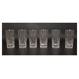 Six Gorham Water Glasses