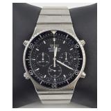 Seiko Sport 100 Chronograph Watch w/Black Dial