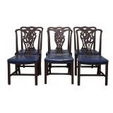Six Mahogany Chippendale Dining Chairs