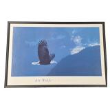 Art Wolfe Bald Eagle Print with Blue Background