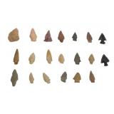 Collection of Arrowheads - Various Materials