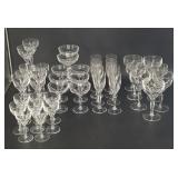 Cut Glassware Set, Various Styles