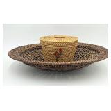 19' Rattan Charger & Nesting Baskets