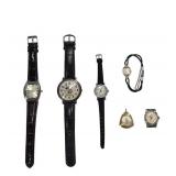 Collectible Watches Including Hamilton with Diamon