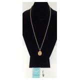 Victorian Gold Pendant and Tiffany Spade