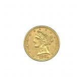 1881 U.S. Liberty Head $5 Gold Coin
