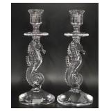 Pair Waterford Seahorse Candlesticks