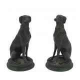 Antoine Louis Barye Bronze 'Seated Greyhound'