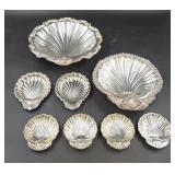Eight Silverplate Shell-Shaped Dishes