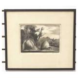 Engraving of Haystacks by Thomas Nason