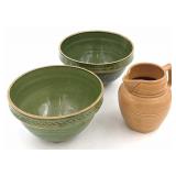 McCoy "Sunburst" and "Windowpane" Mixing Bowls