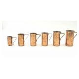 Collection of Copper & Brass Measuring Cups