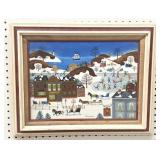 OOC of Winter Scene Signed H. Lauridsen