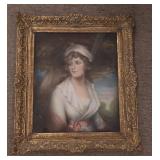 Pastel on Paper of 18th C. Female After Romney