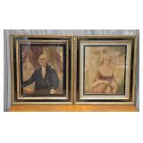 George & Martha Washington Chromolithographs