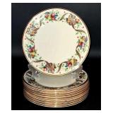 Ten Lenox Holiday Tartan Dinner Plates