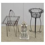 Wire Plant Stands and Cast Bracket