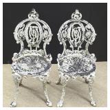 Pair of Alumuninum "Coalbrookdale" Chairs