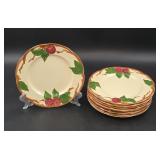 Eight Franciscan Apple Plates