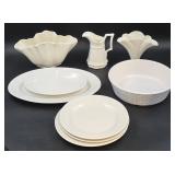 Collection of White Ceramic Tableware