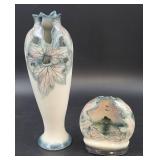Two Studio Art Pottery Vases, Signed