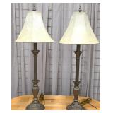 Pair Sideboard Candlestick Lamps
