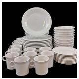 Set of Fiesta White Dinnerware