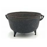 Period Cast Iron Footed Cauldron w/ Handle