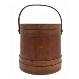 Signed Wooden Firkin w/ Copper Tacks