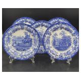 Five Spode Blue Room Collection Plates