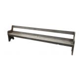 10 Foot Juniper Bench with Iron Brace