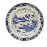 Blue & White Export Porcelain Plate