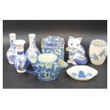 Collection of Blue & White Misc. Porcelain