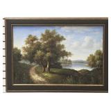 Signed OOC of Wooded Path & Lake