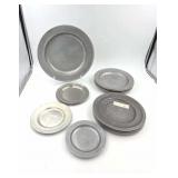 Collection of Carson Pewter Style Plates