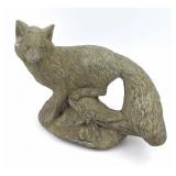 Cast Stone Fox Sculpture
