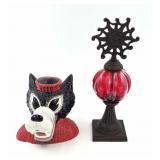 NCSU Wolf Head Figure and Decorative Finial